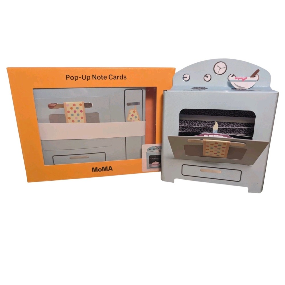 MoMA Birthday Wishes Pop-Up Note Cards Envelopes Set Of 6 Retro Kitchen 2019